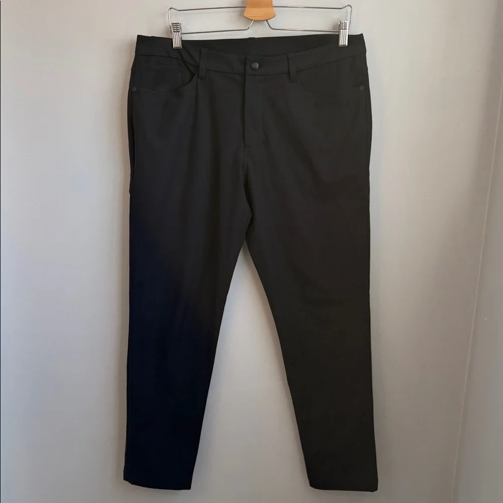 LULULEMON Men's ABC Slim-Fit Black Pant SZ 34
